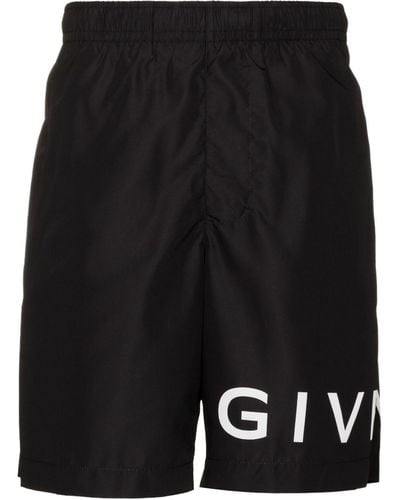 Givenchy Badeshorts mit Logo-Print - Schwarz