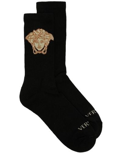 Versace Medusa Ankle Socks - Black