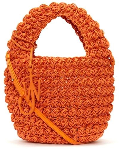 JW Anderson Popcorn Basket Tote Bag - Orange
