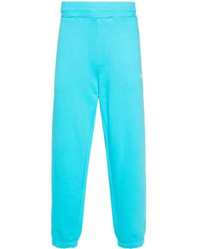 MSGM Jogginghose mit Logo-Print - Blau