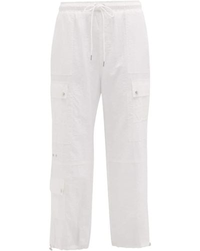 Cinq À Sept Nitsan Cropped Parachute Trousers - White