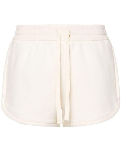 Jil Sander Drawstring Jersey Mini Shorts - White