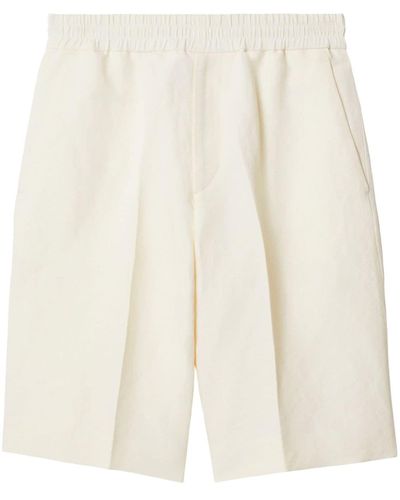 Burberry Shorts aus GG Canvas - Weiß