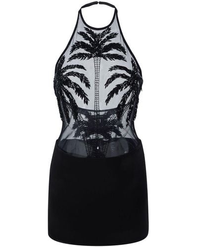 retroféte Ondine Embellished Dress - Black