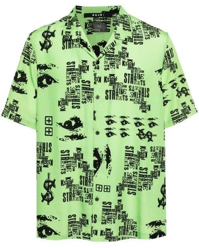 Ksubi Graphic-print Shirt - Green