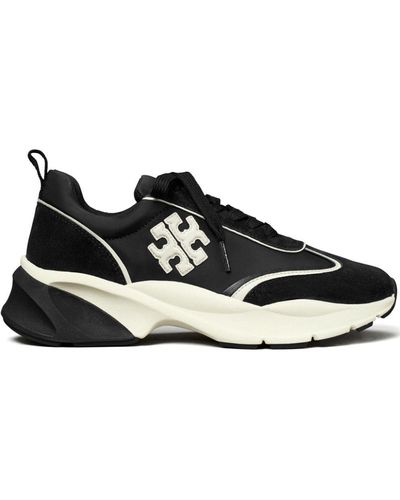Tory Burch Good Luck Panelled Sneakers - Black