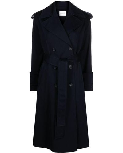 Claudie Pierlot Double-breasted Trench Coat - Black