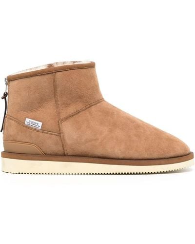 Suicoke Els Suede Ankle Boots - Brown