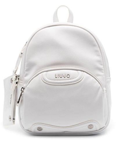 Liu Jo Logo-lettering Backpack - White