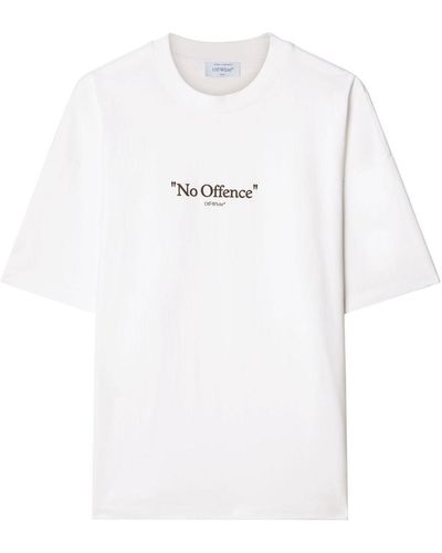 Off-White c/o Virgil Abloh No Offence Tシャツ - ホワイト