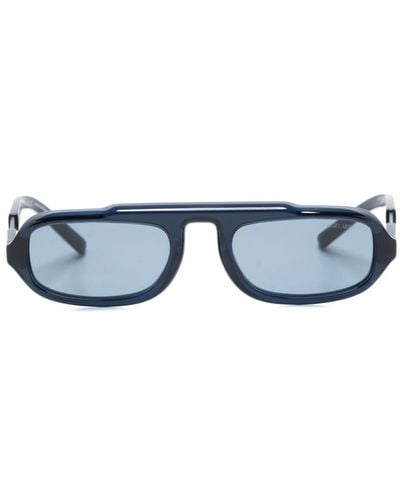 Giorgio Armani Oval-frame Sunglasses - Blue