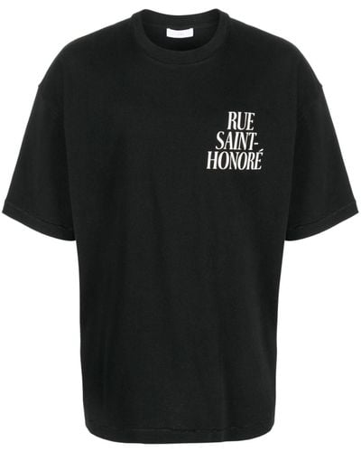 1989 STUDIO Saint-honoré Print Cotton T-shirt - Black