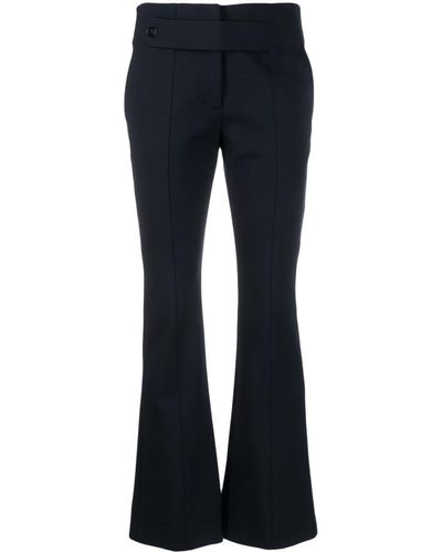 Dorothee Schumacher Flared-cut Button-detail Pants - Blue