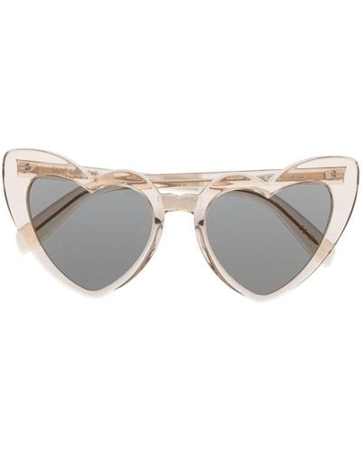Saint Laurent Heart-shape Tinted Sunglasses - Gray