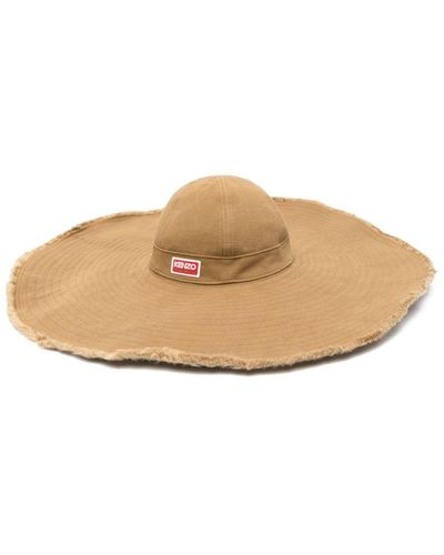 KENZO Logo-embroidered Sun Hat - Natural