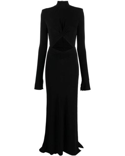 ANDAMANE Uitgesneden Maxi-jurk - Zwart