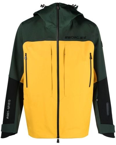 3 MONCLER GRENOBLE Brizon Ski Jacket - Men's - Polyamide/spandex/elastane/spandex/elastanepolyester - Yellow