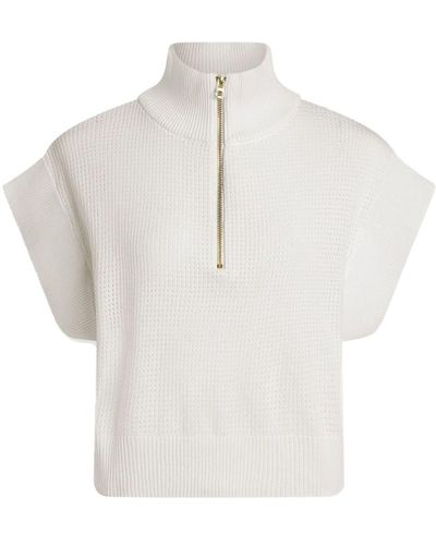 Varley Fulton Cropped Knitted Top - White