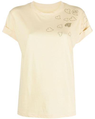 Zadig & Voltaire Camiseta Anya con apliques de strass - Neutro