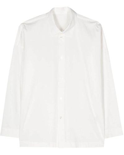 Homme Plissé Issey Miyake Streamline Hemd aus Baumwolle - Weiß