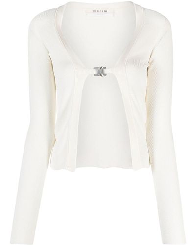 1017 ALYX 9SM Chunky-knit Long-sleeve Cardigan - White