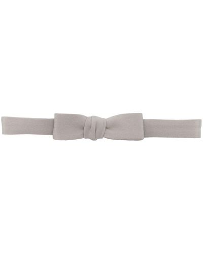 Gucci Silk Bow Tie - White