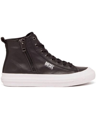 DIESEL S-athos Leather Sneakers - Brown
