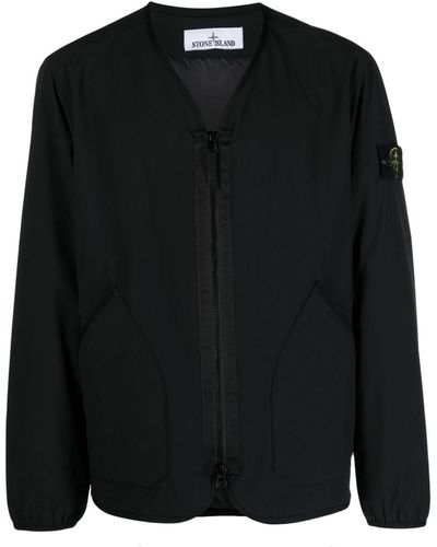 Stone Island ボンバージャケット - ブラック