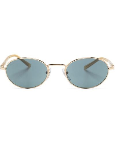 Persol Sonnenbrille mit ovalem Gestell - Blau