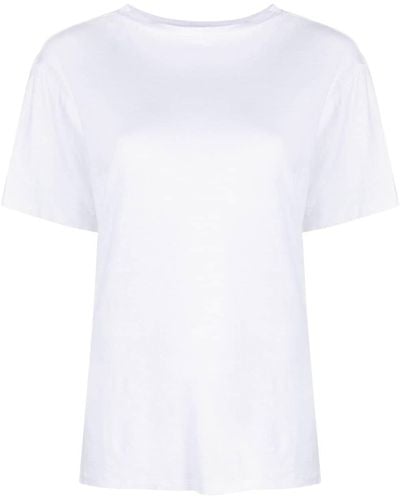 Isabel Marant クルーネック リネンtシャツ - ホワイト