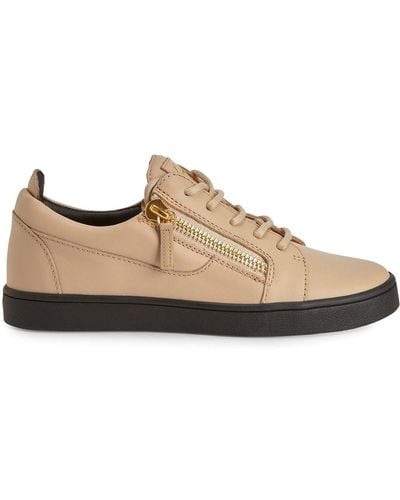 Giuseppe Zanotti Nicki Leather Lace-up Sneakers - Brown