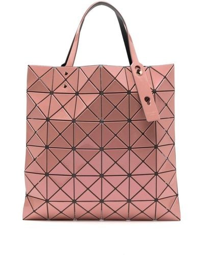 Bao Bao Issey Miyake Lucent Shopper Met Geometrische Vlakken - Roze