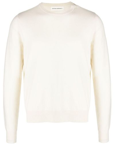 Extreme Cashmere Crew-neck Cashmere Blend Sweater - White