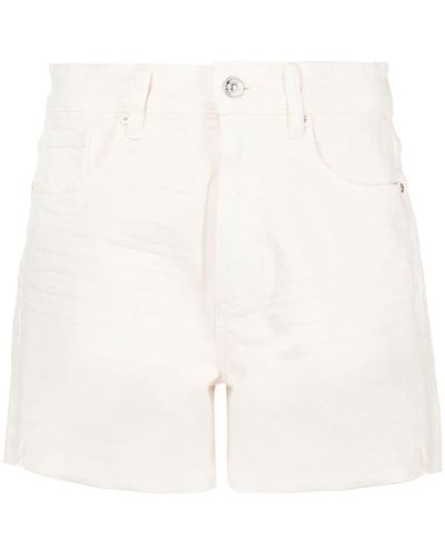PAIGE Cream Dani Denim Shorts - White
