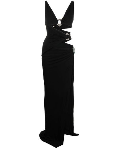 Roberto Cavalli Abendkleid mit Cut-Outs - Schwarz