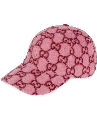 Gucci GG Wool Baseball Hat - Pink