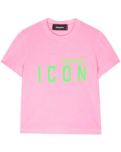 DSquared² Katoenen T-shirt - Roze