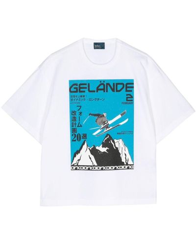 Kolor グラフィック Tシャツ - ブルー