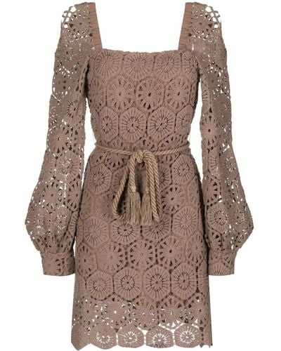 We Are Kindred Viola Crochet Dress - Natural