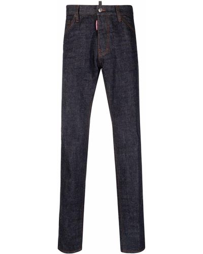 DSquared² Logo-print Tapered Jeans - Blue