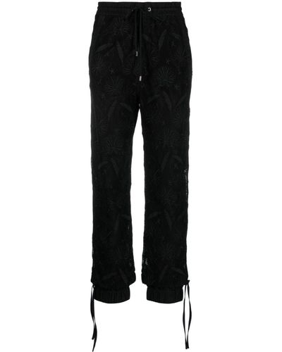 Iceberg Embroidered-motif jogger Pants - Black