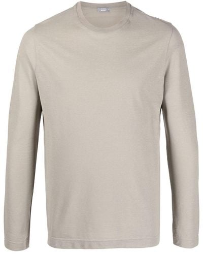 Zanone Crew-neck Long-sleeve T-shirt - Natural