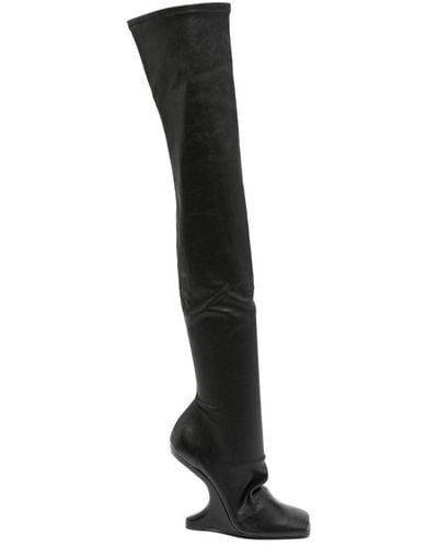 Rick Owens Cantilever 120mm Boots - Black