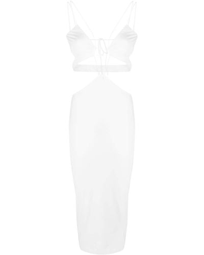 Amazuìn Klea Cut-out Midi Dress - White