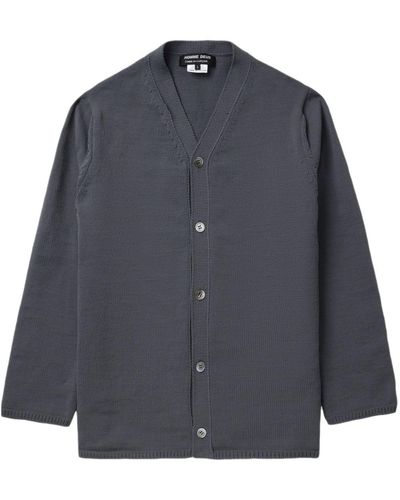 Comme des Garçons V-neck Cardigan - Blue