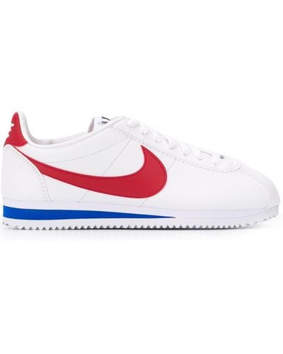 Nike Classic Cortez Leather Zapatillas de Running, Hombre, Blanco (White Red/Varsity Royal 154), 36.5 EU