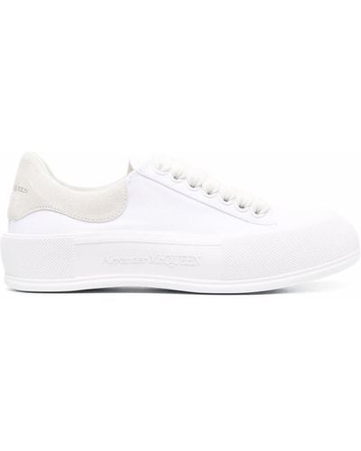 Alexander McQueen Deck Lace-up Trainers - White