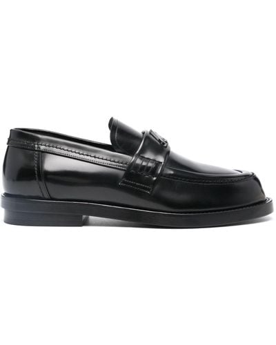 Alexander McQueen Seal Leather Loafers - Black