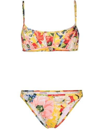 Zimmermann Alight Bikini mit Blumen-Print - Mehrfarbig