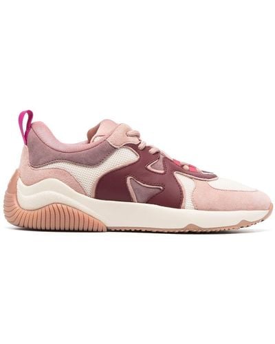 Hogan H597 Paneled Low-top Sneakers - Pink